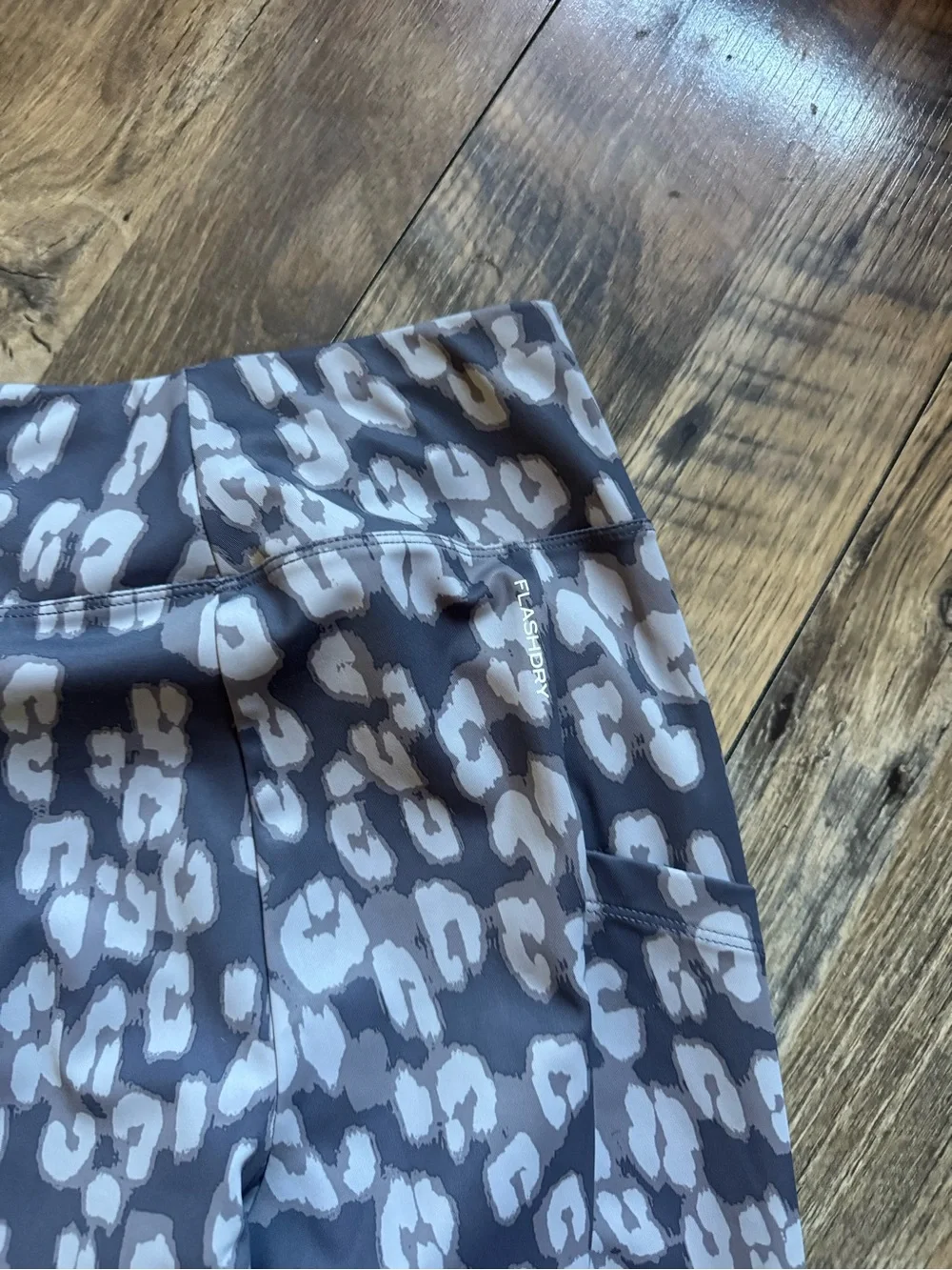 The North Face Gray Leopard-Print Kids Leggings